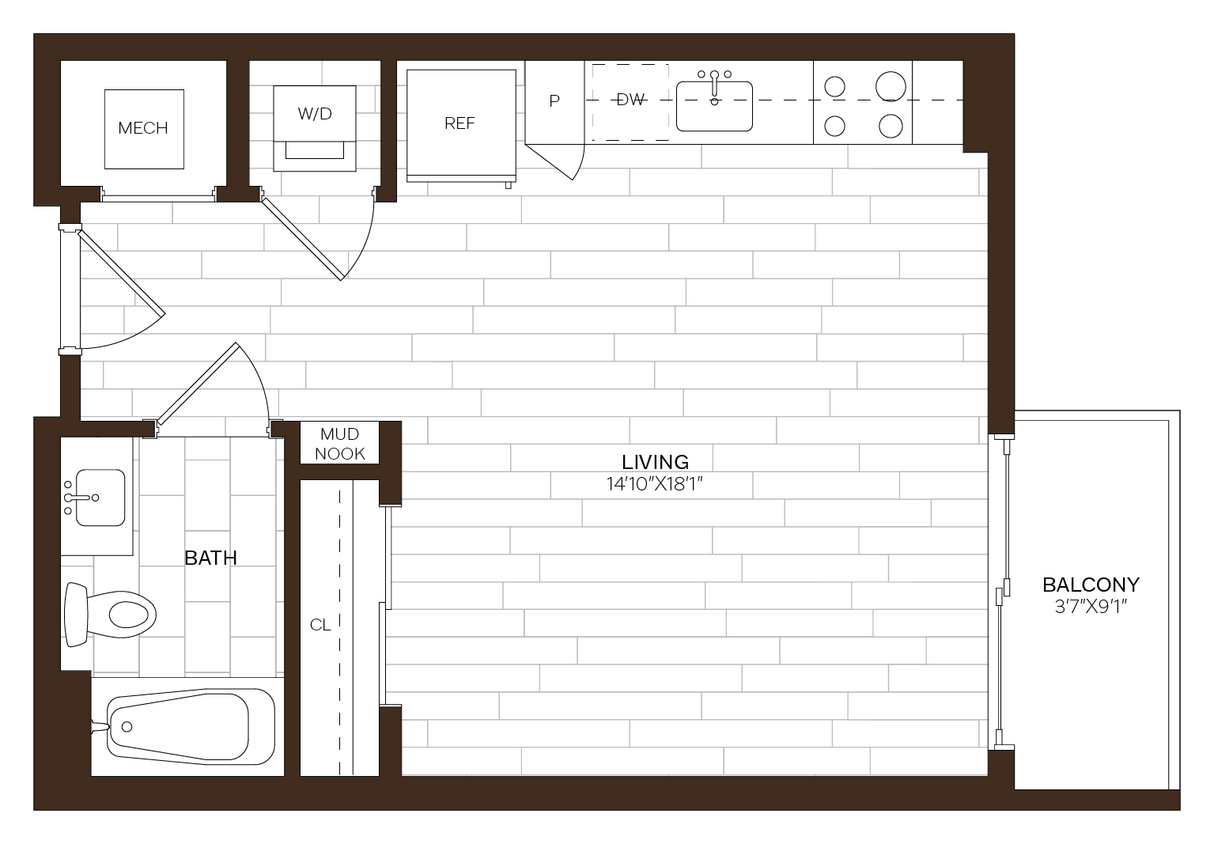 Floor Plan - Studio ADU-S3