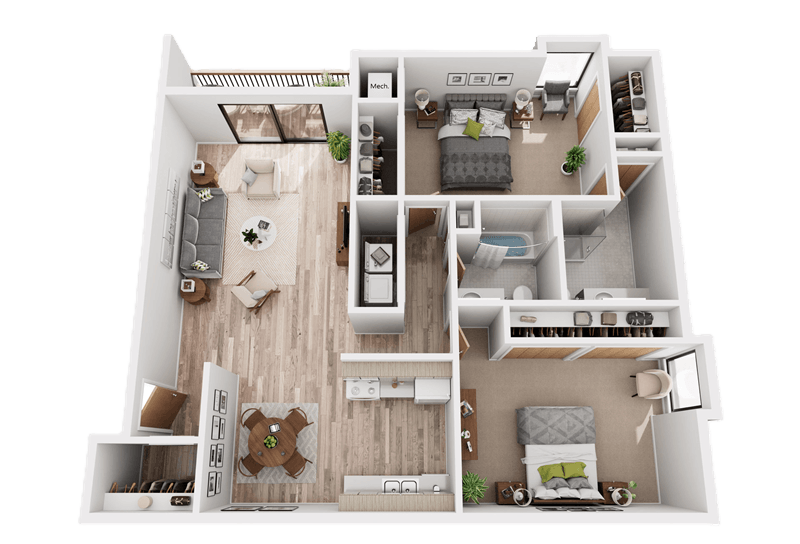 Floor Plan - 2B2R