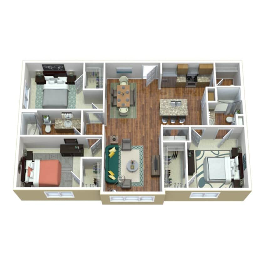 3 BR 2 BA SR - C2
