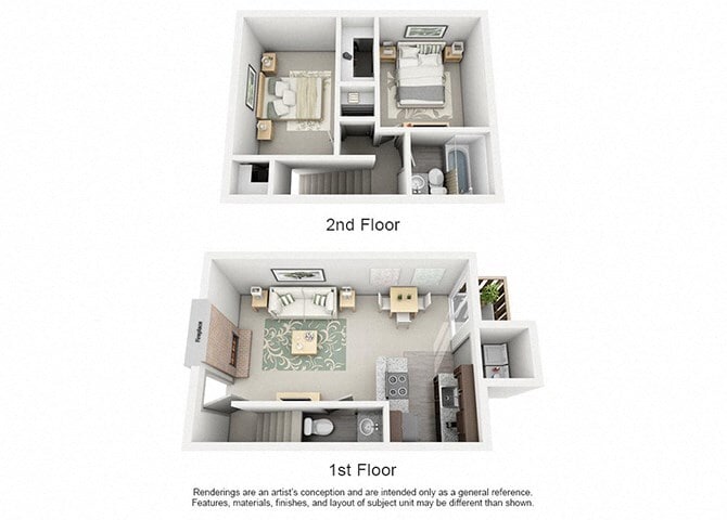 Floor Plan - B2 - Townhome
