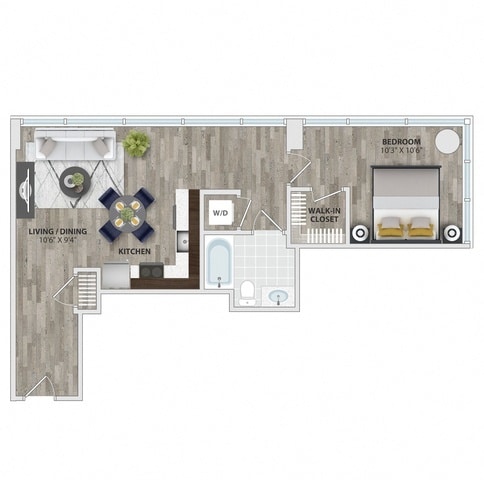 Floor Plan - 1B6