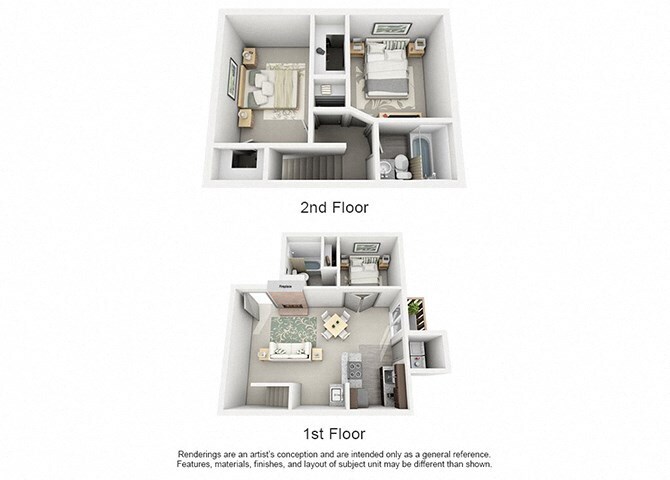 Floor Plan - C1 - Townhome