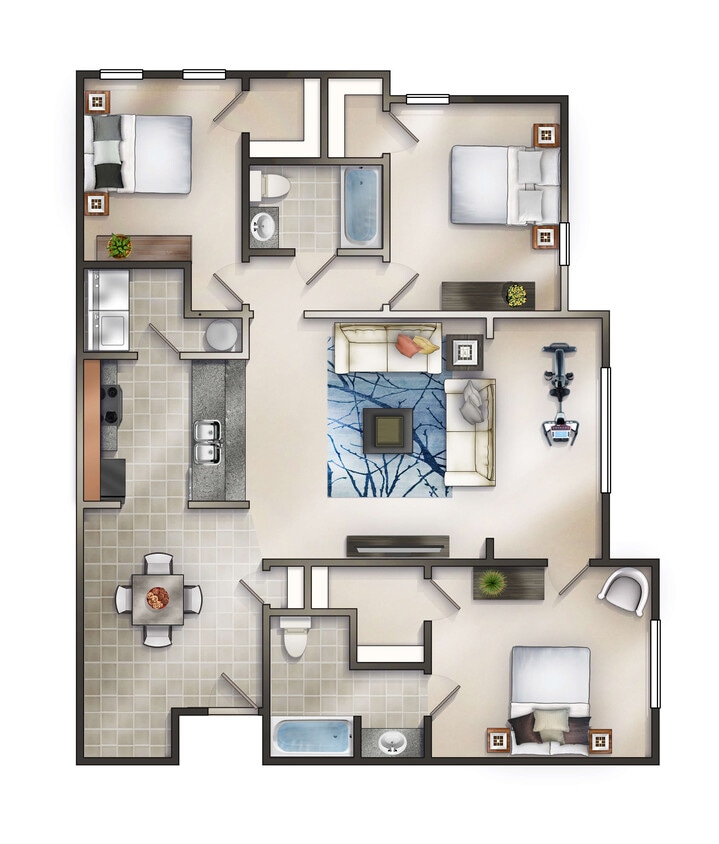 The Magnolia with Sunroom 3Bed 2Bath - Magnolia with Sunroom