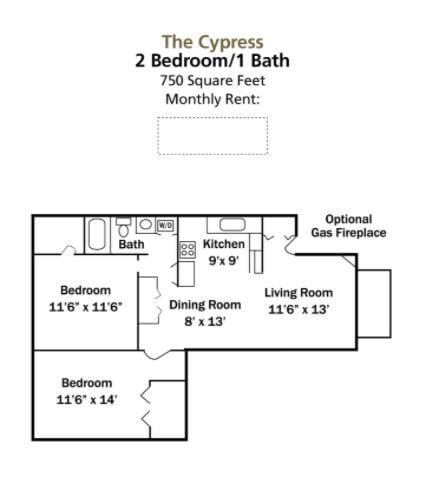 Floor Plan - 2BR