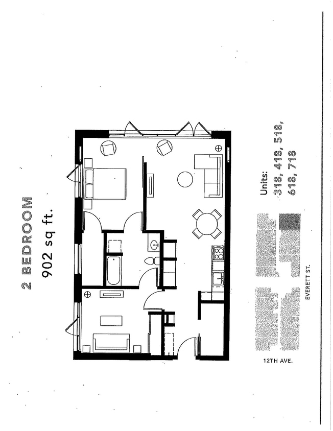 Floor Plan - 2x1 A
