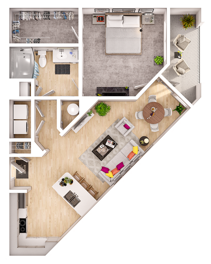Linz at the Station- A1C Floorplan - A1C