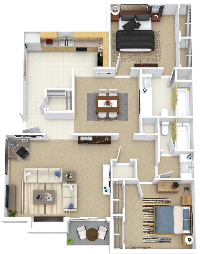 Floor Plan - 2x2 - B11P