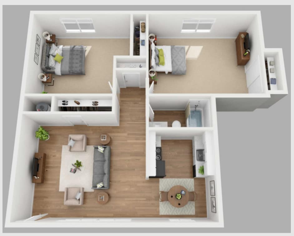 Floor Plan - 2x1 classic 1