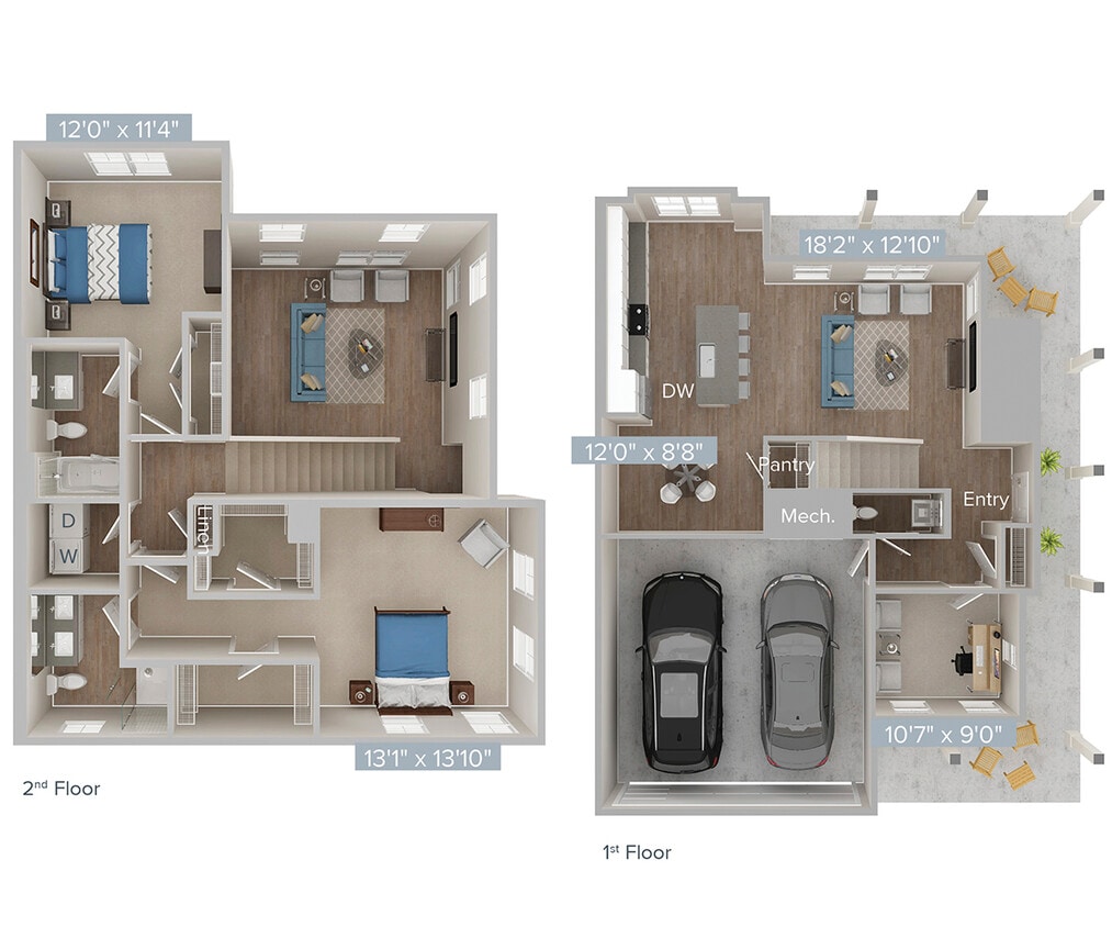 Floor Plan - B1T-1608
