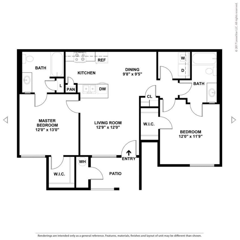 Floor Plan - 2x2C
