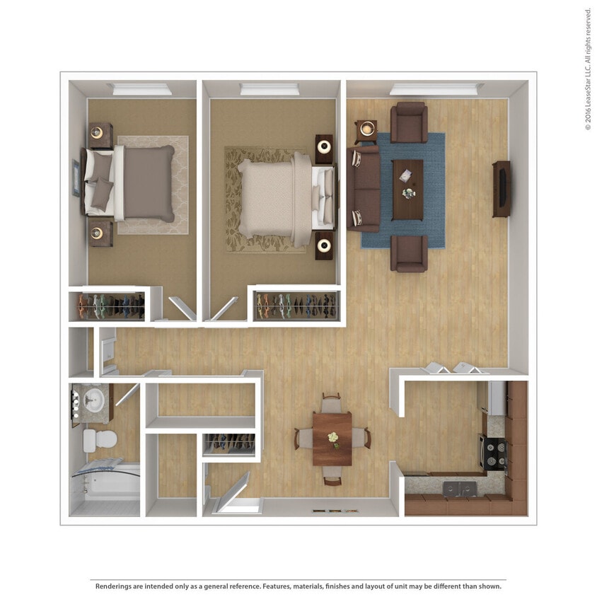 Floor Plan - B1 2 Bedroom