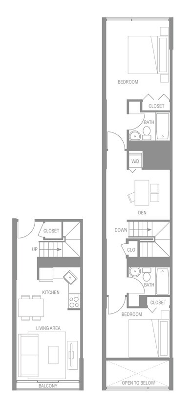 Floor Plan - Erbe Two Bedroom Up A Den