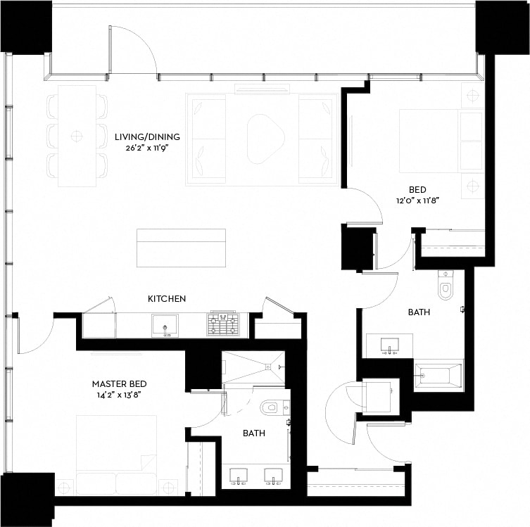 Floor Plan - 2S-F