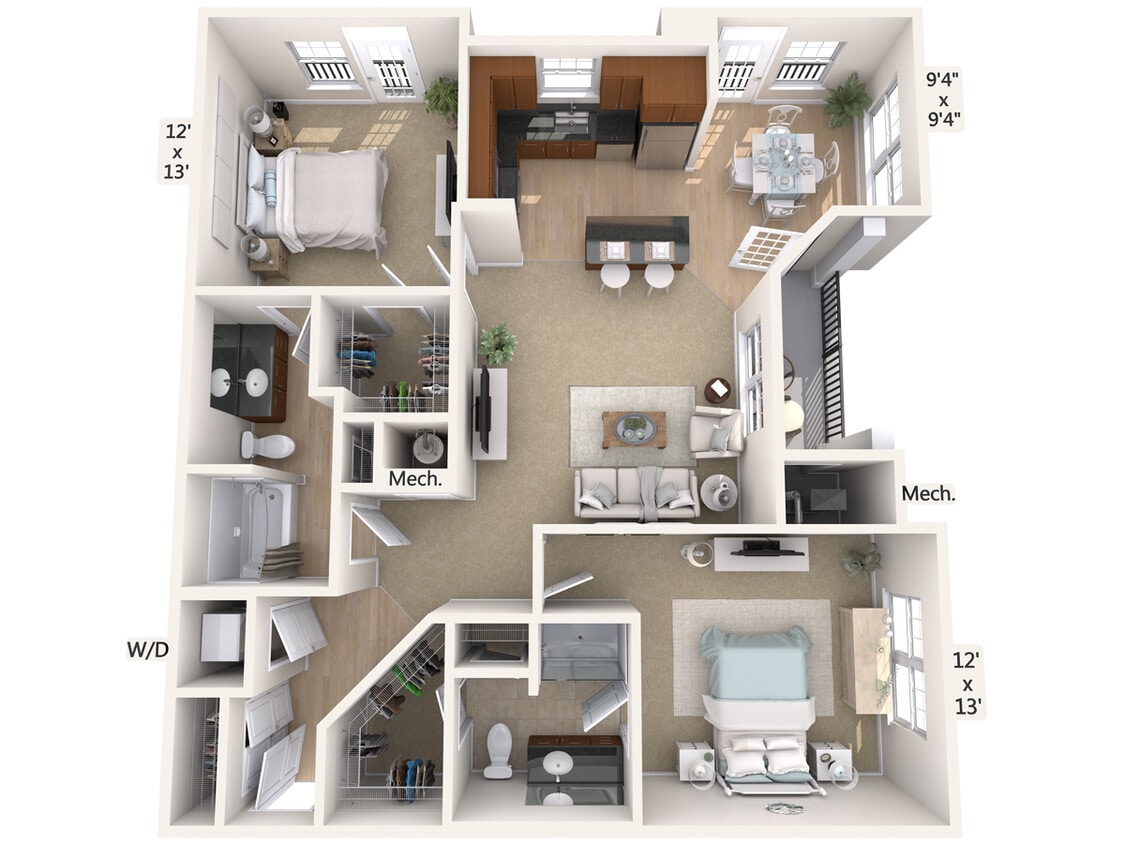 Floor Plan - B3-1-1157sq