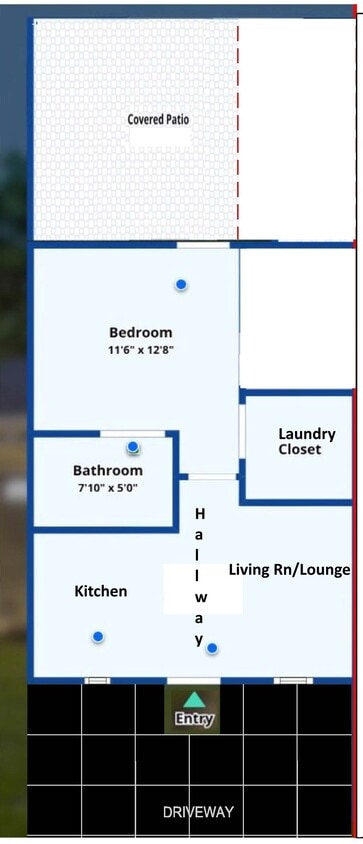 Floor Plan - 1 Bed Suite