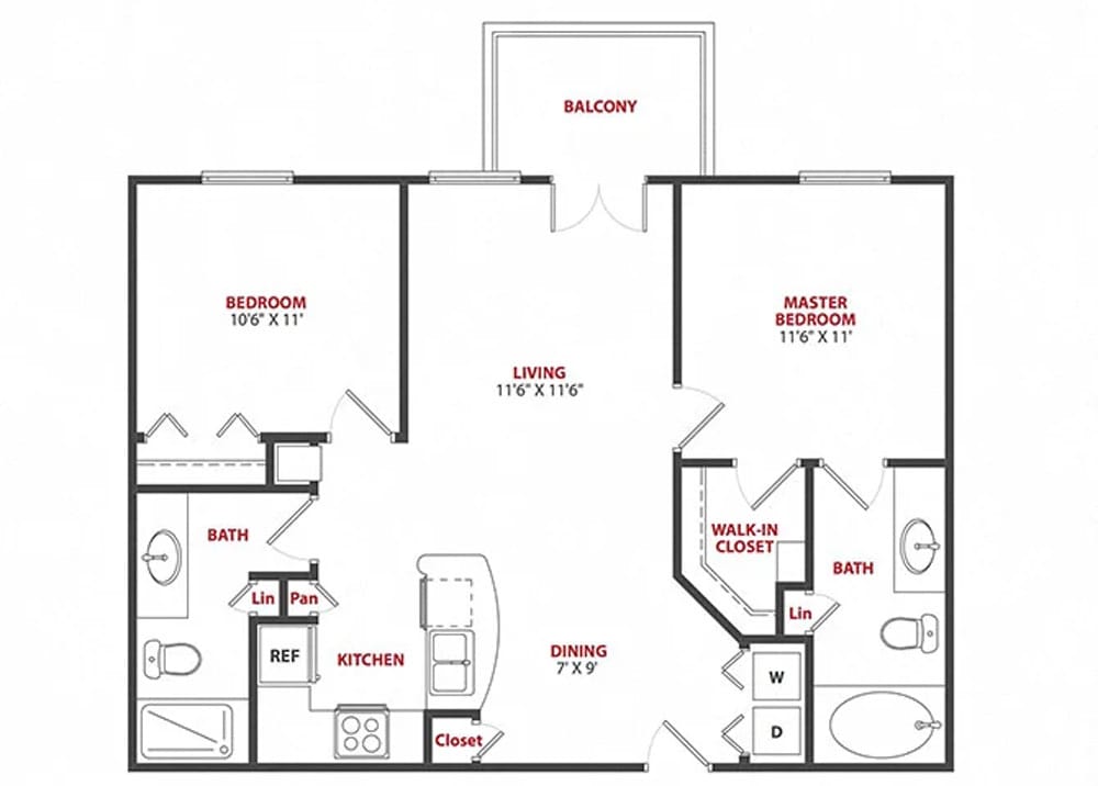 Floor Plan - Marseille - Renovated	