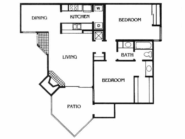 2BR/1BA - F Plan
