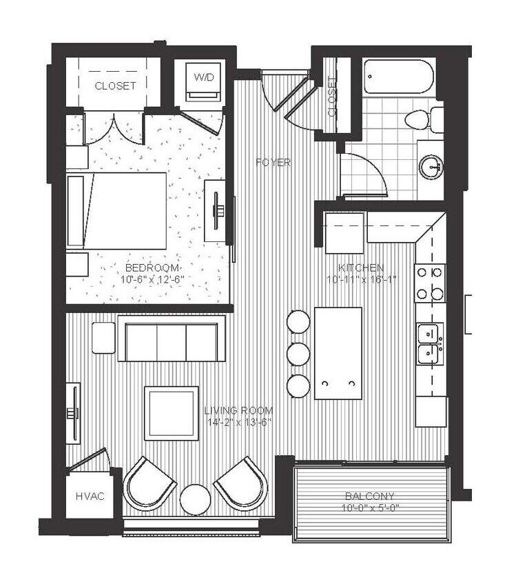 Ellipse on Excelsior and E2 - E2 - Argon - 1 Beds - 1 Baths - 699 Sq. ft. - E2 - Argon