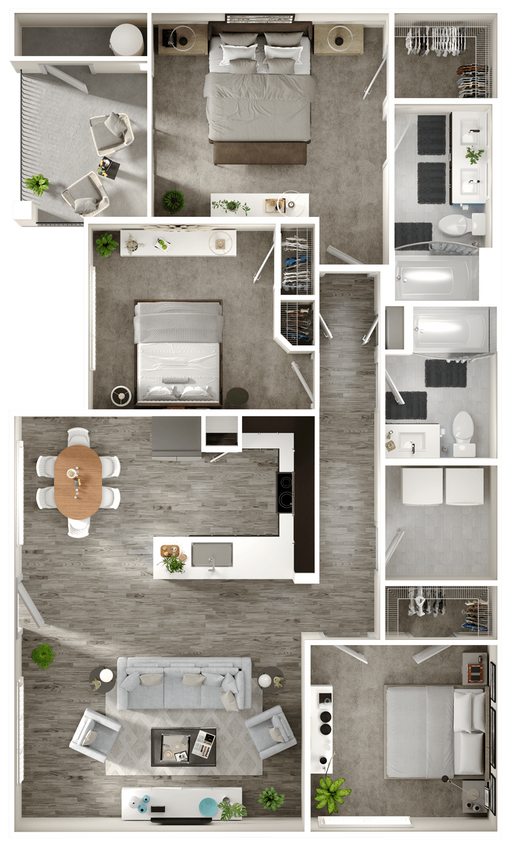 Floor Plan - 3X2E