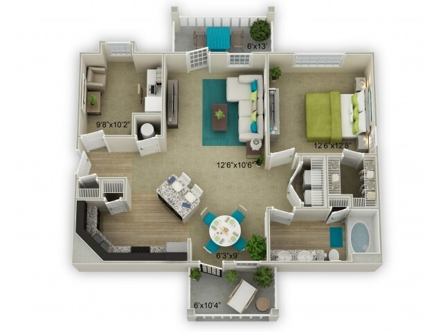 The Cottage with Porch/Patio - Cottage w/Screened In Porch & Garage