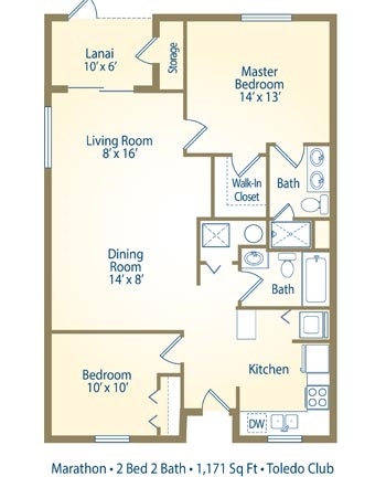 2 Bedroom/ 2 Bath Marathon - B3_Marathon - Two Bedroom, Two Bathroom