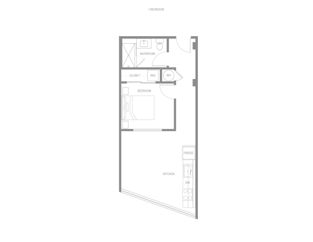 Floor Plan - Montesino One Bedroom F Palazzo