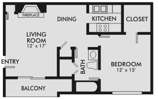 One Bed - One Bath - 1 Bedroom
