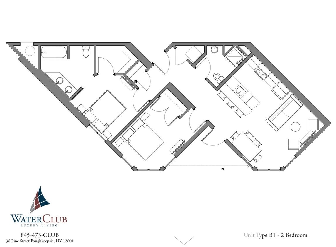 Floor Plan B1 - B1-V