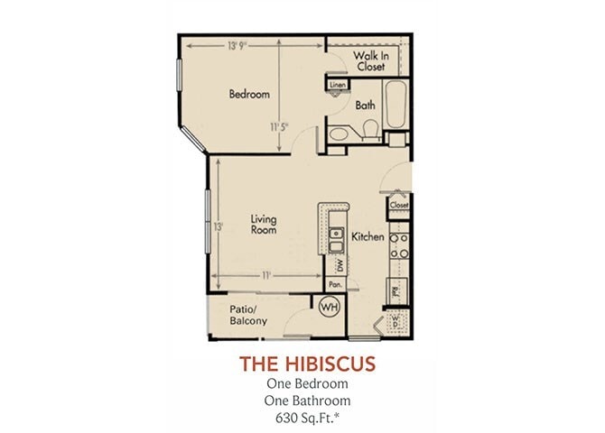Floor Plan - Hibiscus - Renovated