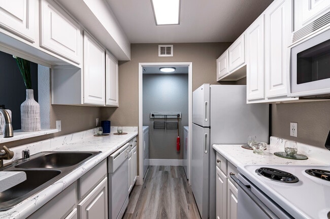 Two Bedroom Model Home Kitchen - Bay Breeze Apartments