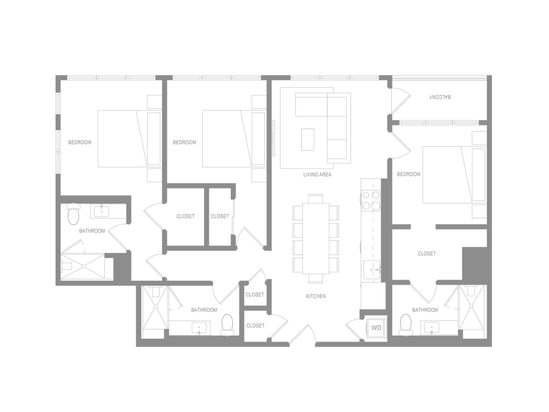 Floor Plan - Alta 3 Bedroom C