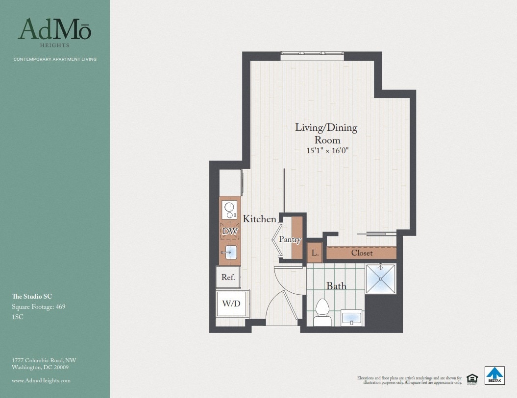 Floor Plan - The Studio SC
