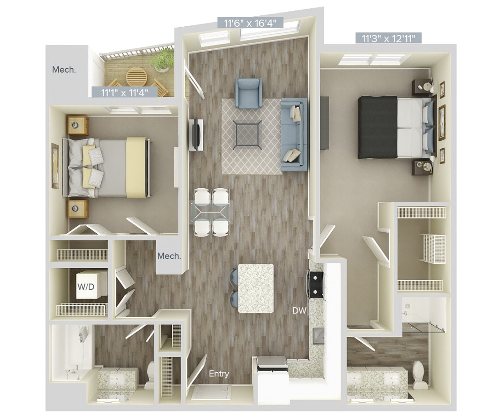 Floor Plan - B2-1094-1227