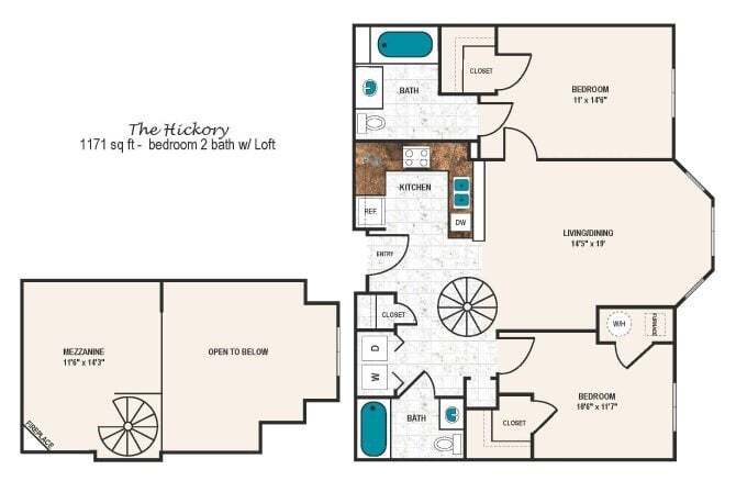Floor Plan - Hickory with Loft