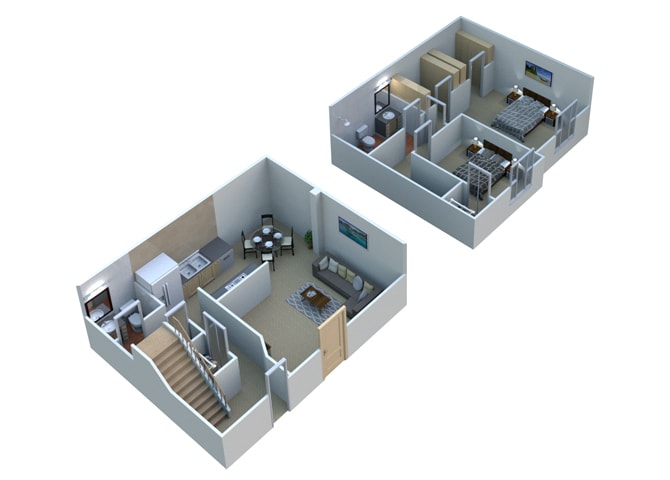 Floor Plan - Townhome  2 T11