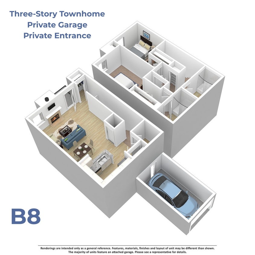 Floor Plan - B8 w/attached garage