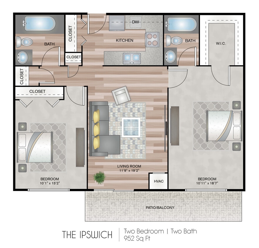 952 Square Feet - Ipswich Tower