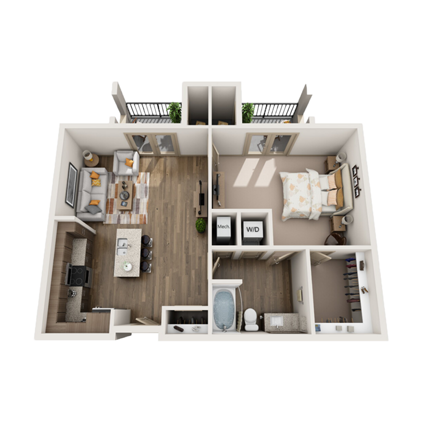 1 Bed/1 Bath - 1 Bed/1 Bath