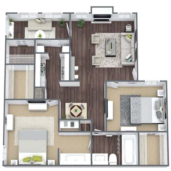 Floor Plan - B2 - with Sunroom