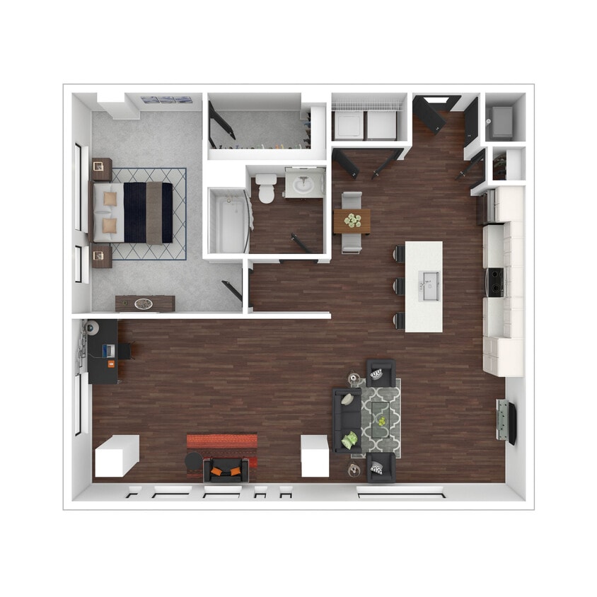 Floor Plan - Downtown Loft - 1.1B