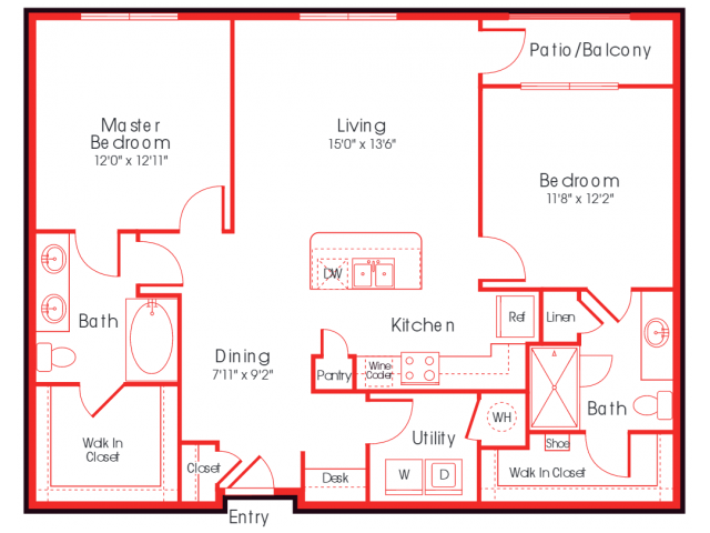 Floor Plan - B3B - Gehrig