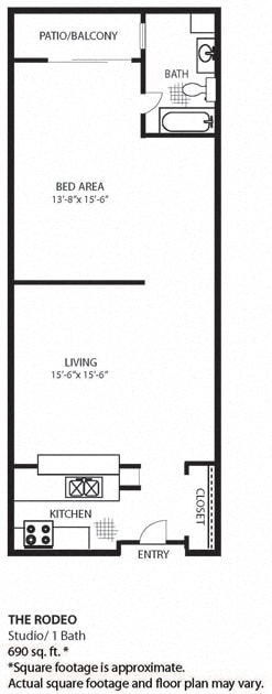 Floor Plan - The Rodeo Premium 