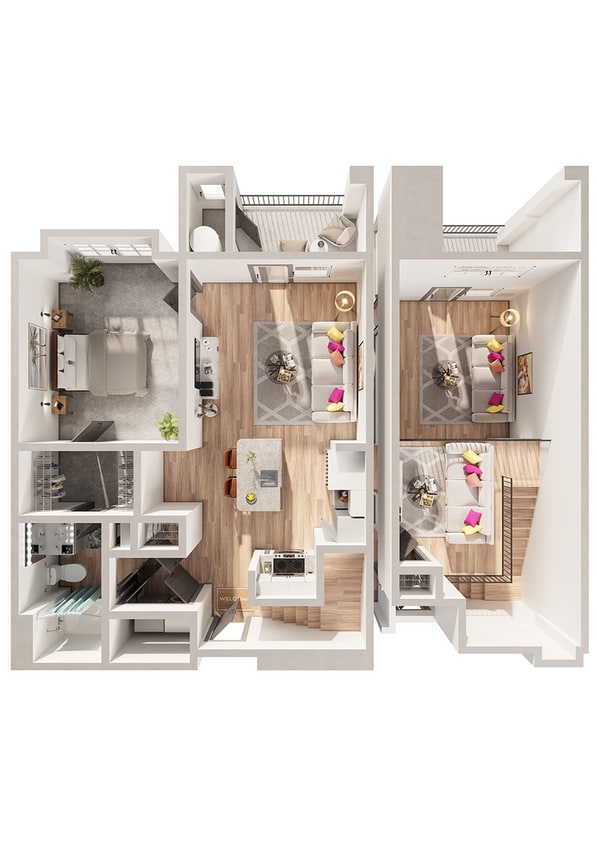 Wesley Village - A7 Floor Plan - A7