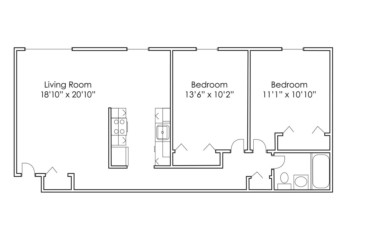 Floor Plan - 2 Bedroom C