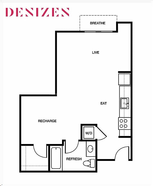 1E - 691 SQFT - 1E