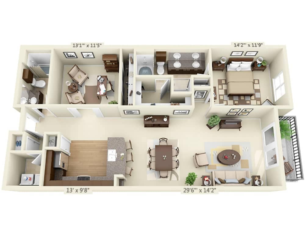 Floor Plan - Aqua - Portofino