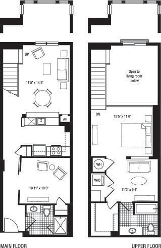 1NZ+L floor plan The Clarendon - 1NZ+L