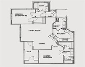 2BR/2BA - 2BR/2BA