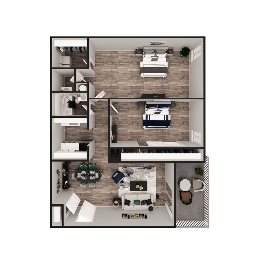 A_2Bed_JeffersonArms.jpg - 2 Bedroom 1.5 Bath