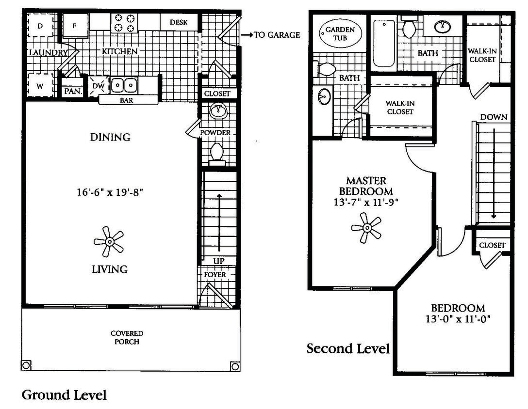 Floor Plan - B8CG -  Attached Garage Verde  (Townhome)